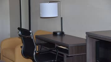 Blackout curtains, iron/ironing board, free WiFi, bed sheets