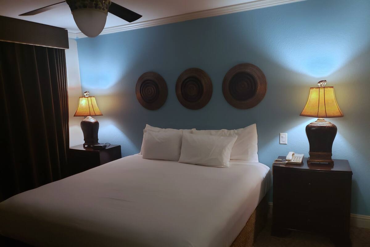 1 Bed Standard Room | 1 bedroom, desk, blackout curtains, iron/ironing board
