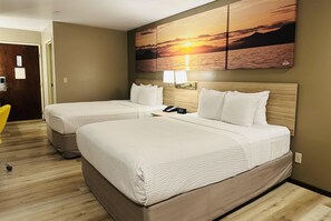 Efficiency, Standard Room, 2 Queen Beds | Desk, iron/ironing board, rollaway beds, free WiFi