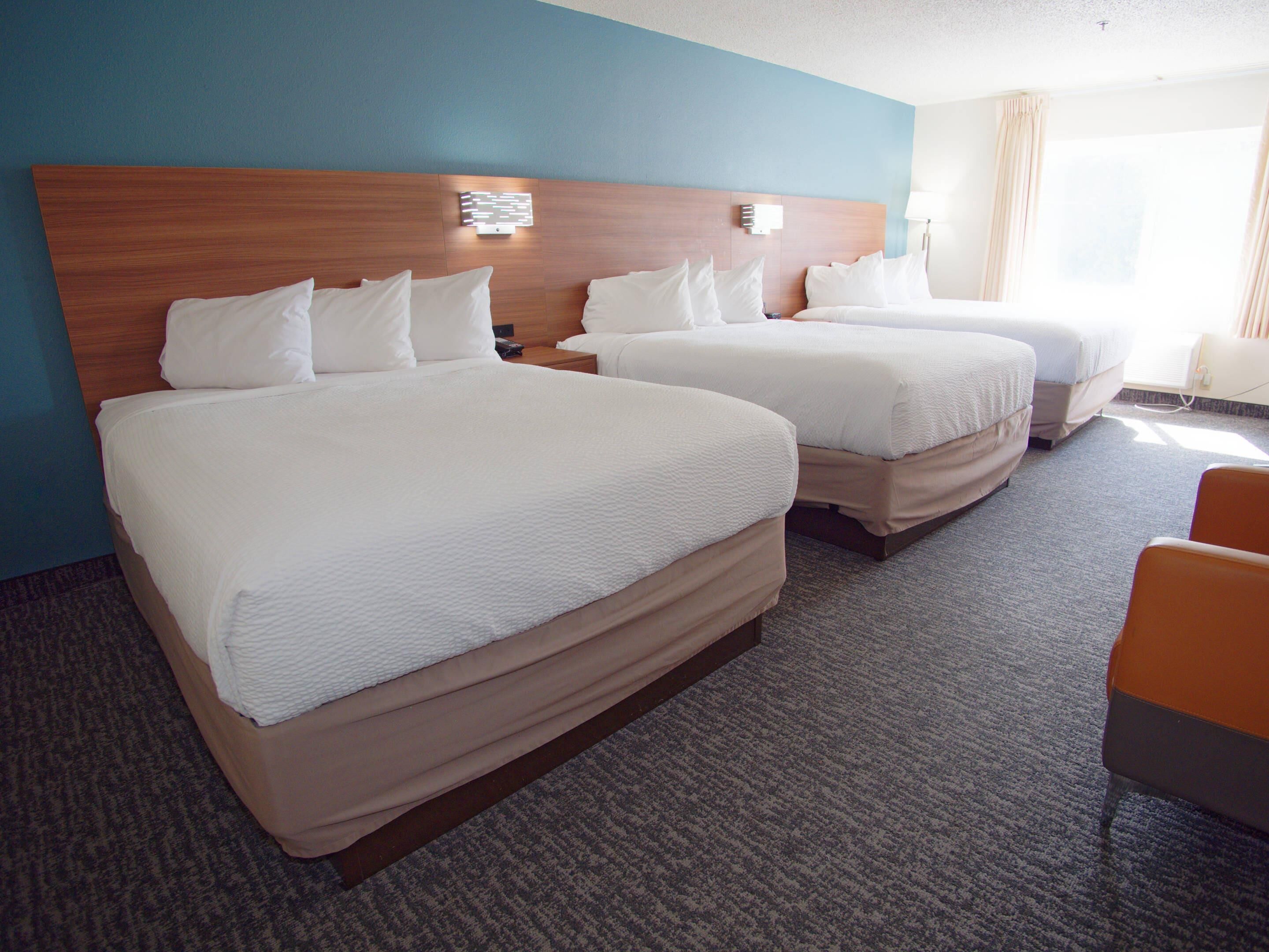 Room, Multiple Beds, Non Smoking | Down comforters, in-room safe, individually furnished, desk