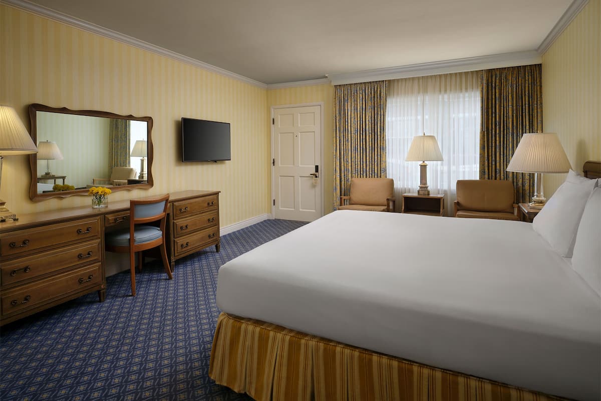 in-room safe, desk, blackout curtains, iron/ironing board