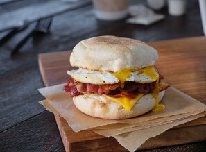 Daily cooked-to-order breakfast for a fee