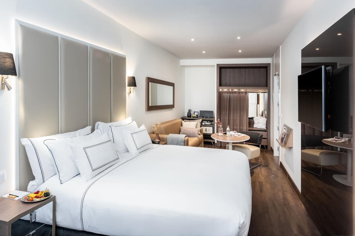 Draps en coton égyptien, literie de qualité supérieure, minibar