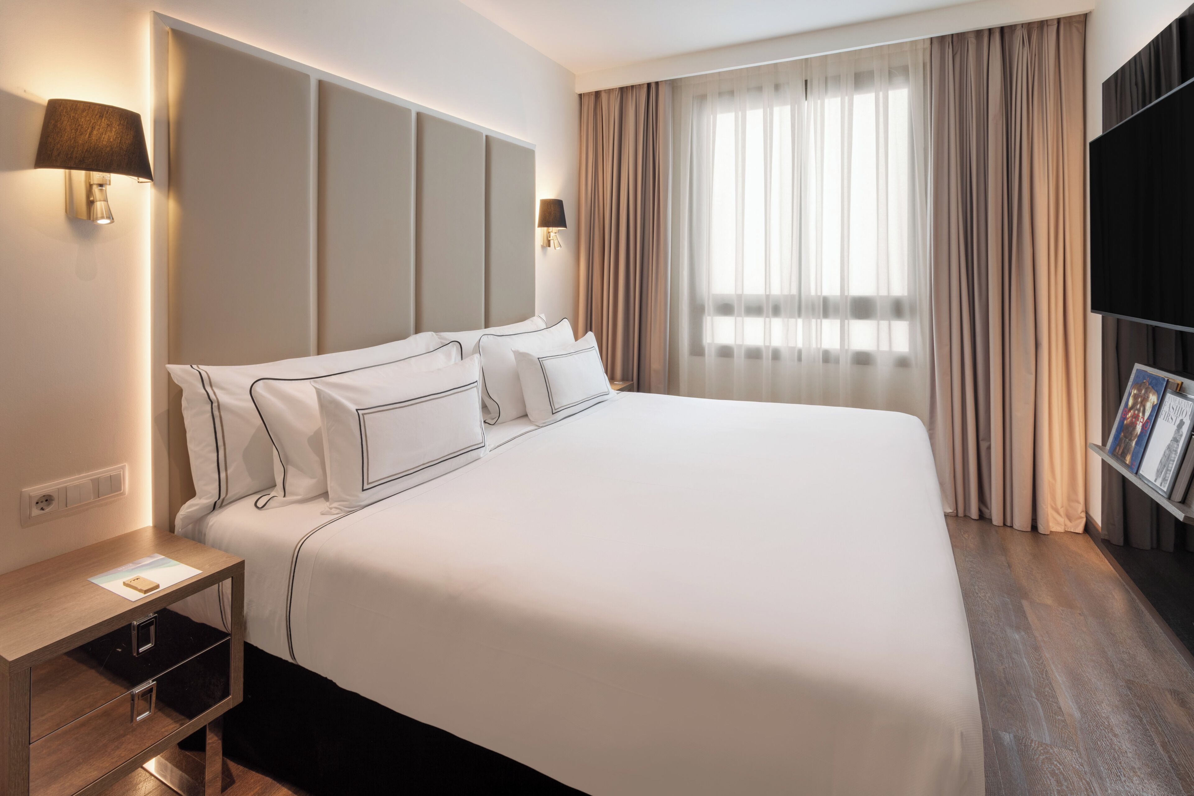 Roupas de cama de algodão egípcio, roupas de cama premium, frigobar