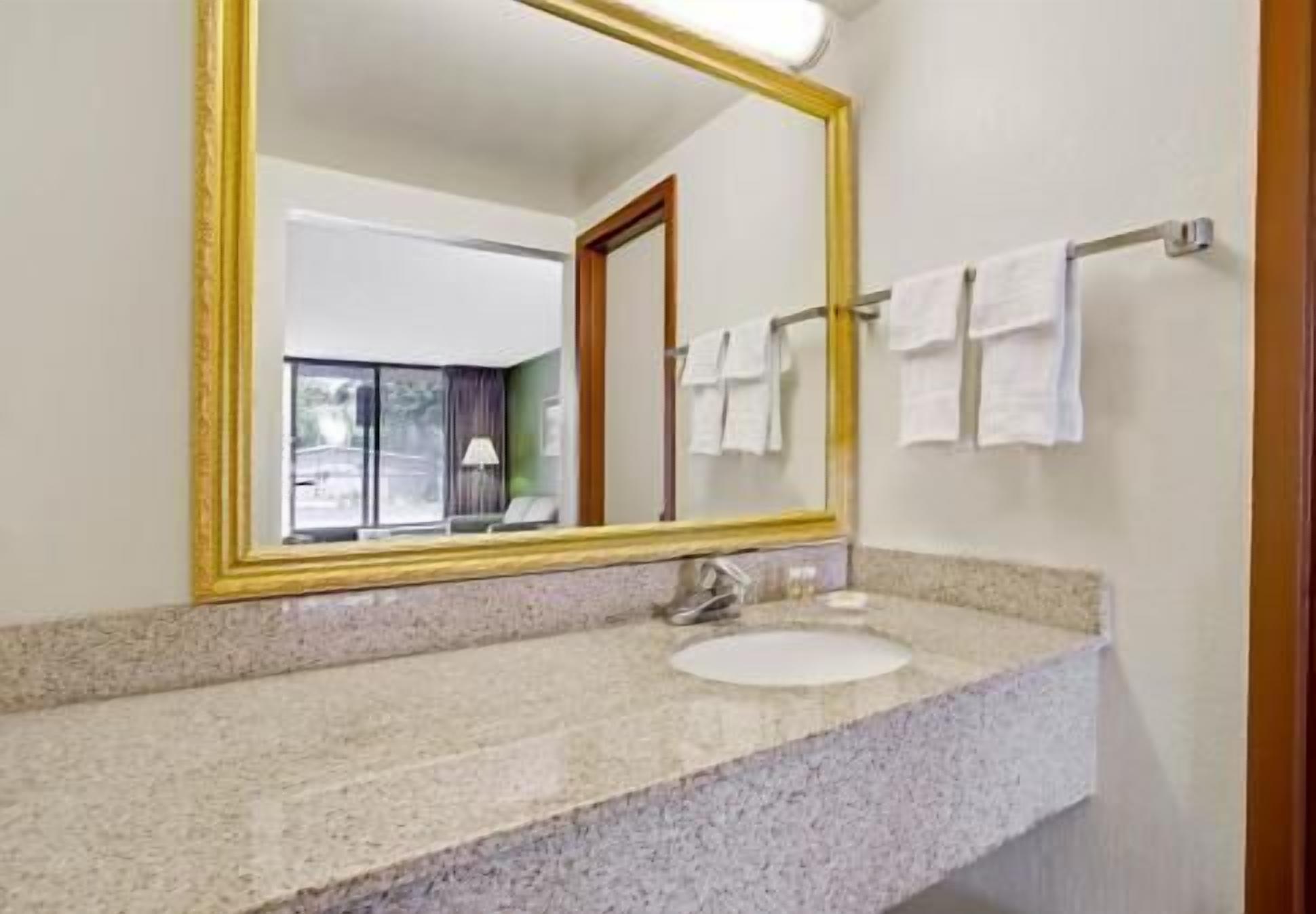 Bathroom | Shower, free toiletries, hair dryer, towels