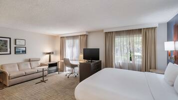 Premium bedding, individually furnished, desk, laptop workspace