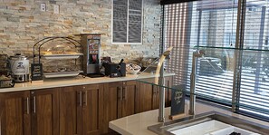 Free daily buffet breakfast
