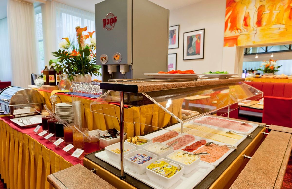 daily buffet breakfast (eur 16 per person)