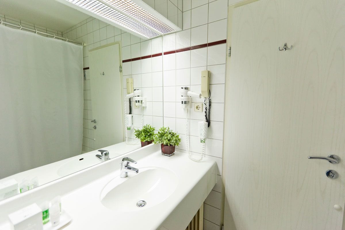 free toiletries, hair dryer, towels, soap