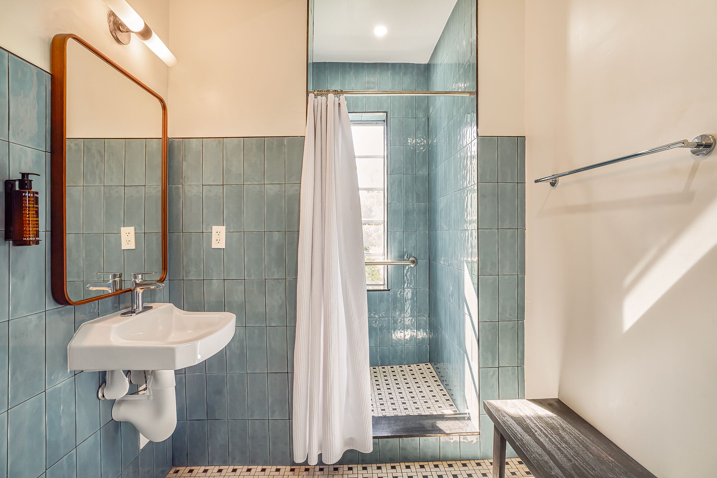 Shower, eco-friendly toiletries