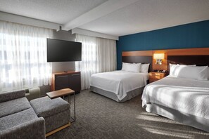 Premium bedding, pillow-top beds, in-room safe, desk