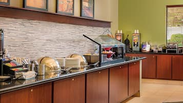 Free daily buffet breakfast