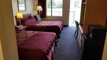 Desk, blackout curtains, iron/ironing board, cots/infant beds