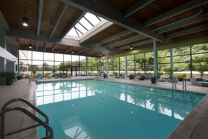 Indoor pool, outdoor pool, open 6:00 AM to 10:00 PM, sun loungers