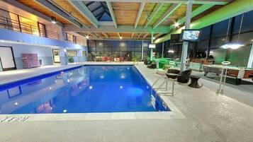 Indoor pool, outdoor pool, open 6:00 AM to 10:00 PM, sun loungers