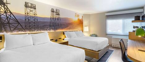 In-room safe, desk, laptop workspace, iron/ironing board