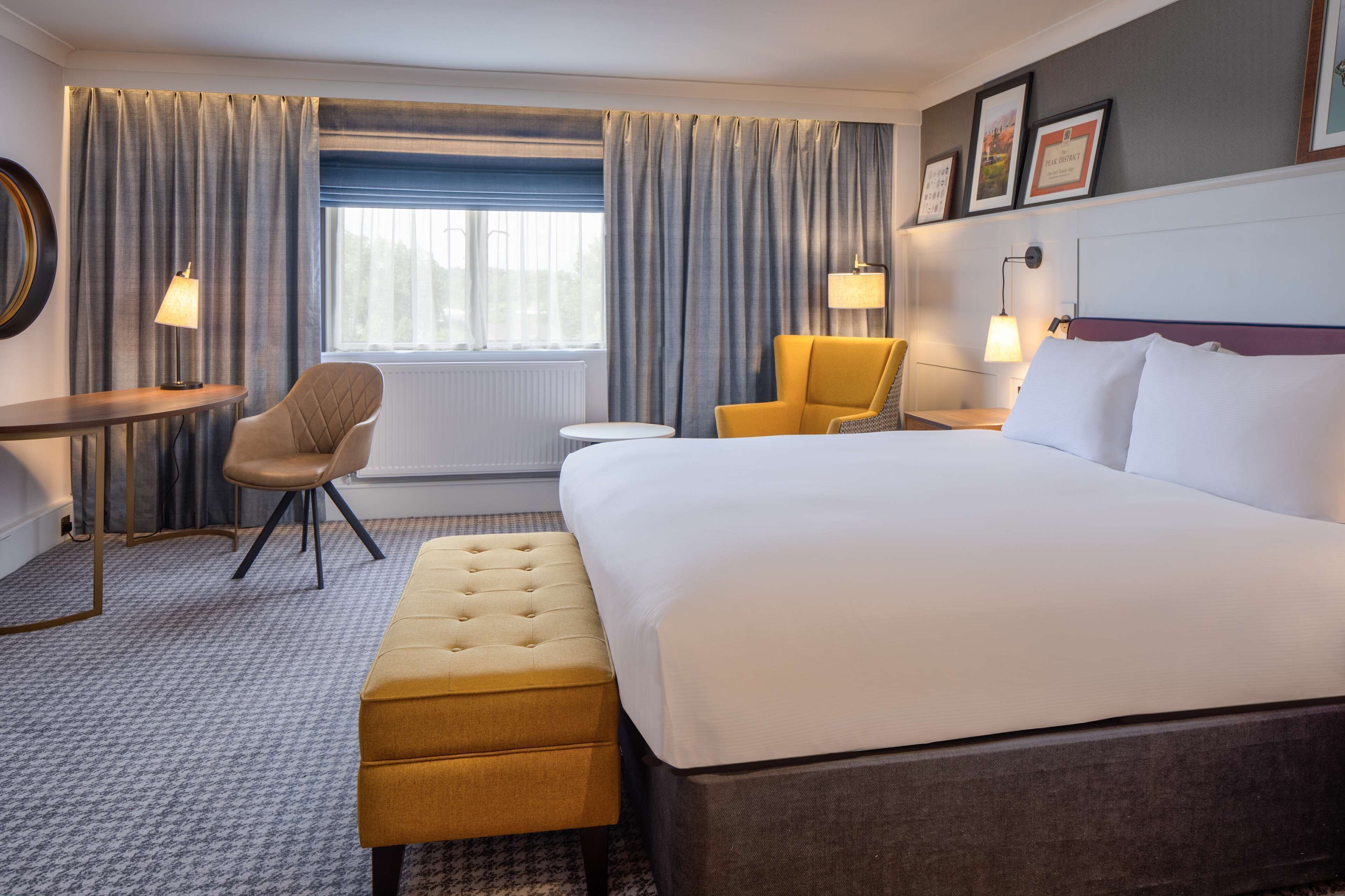 In-room safe, desk, laptop workspace, iron/ironing board