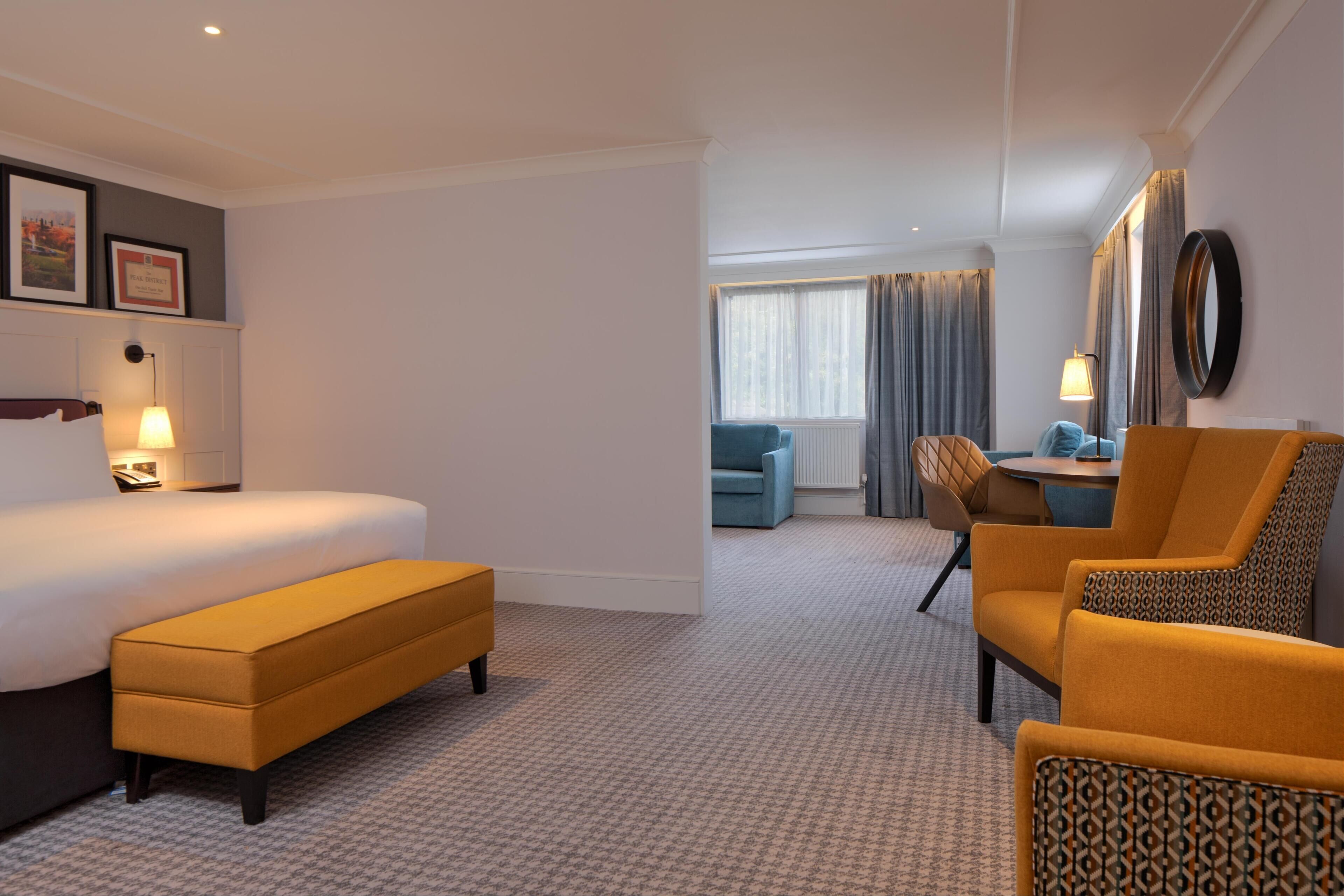 In-room safe, desk, laptop workspace, iron/ironing board