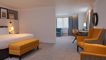 In-room safe, desk, laptop workspace, iron/ironing board