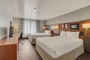 Standard Room, 2 Queen Beds, Non Smoking | Egyptian cotton sheets, premium bedding, down duvets, memory-foam beds - Clarion Inn Salt Lake City Airport (Salt Lake City)