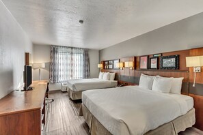 Standard Room, 2 Queen Beds, Non Smoking | 1 bedroom, Egyptian cotton sheets, premium bedding, down comforters
