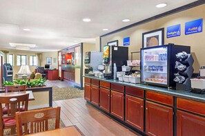 Free daily buffet breakfast 