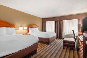 Standard Room, 2 Queen Beds, Accessible, Bathtub | 1 bedroom, in-room safe, desk, laptop workspace