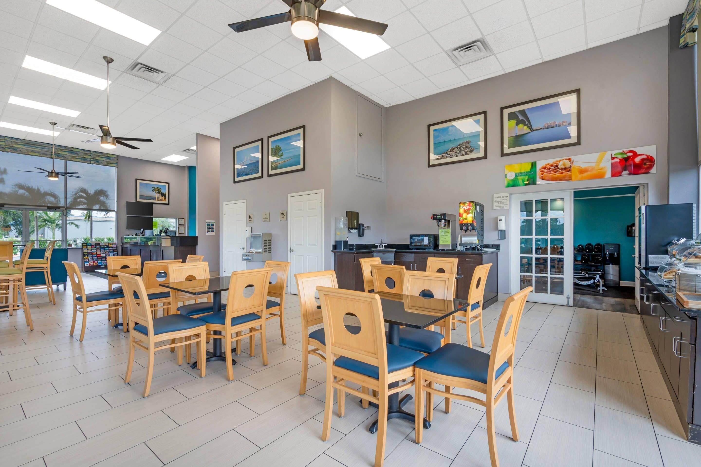 Free daily buffet breakfast