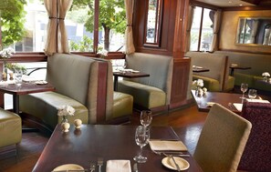 Breakfast, lunch and dinner served