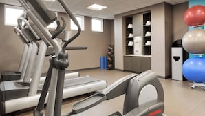 A gym with treadmills, ellipticals, and exercise balls. - Fairfield Inn by Marriott Philadelphia Valley Forge (King of Prussia)