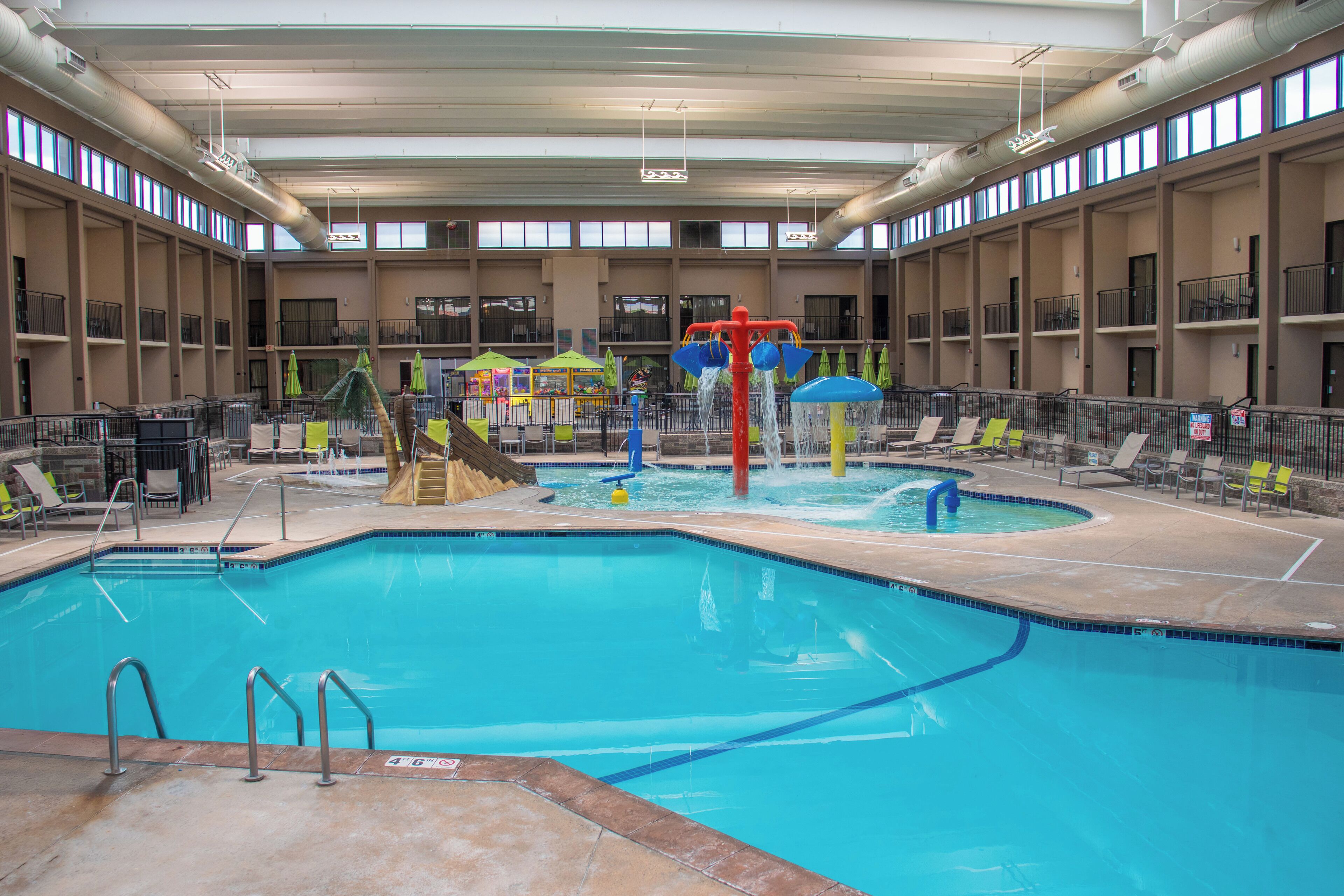 2 indoor pools, open 8:00 AM to 10:00 PM, pool umbrellas