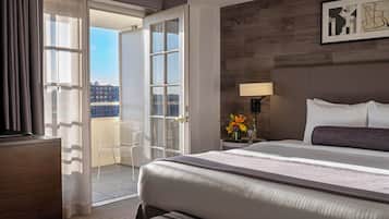 Premium bedding, minibar, in-room safe, desk