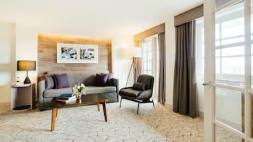 Ropa de cama de alta calidad y minibar