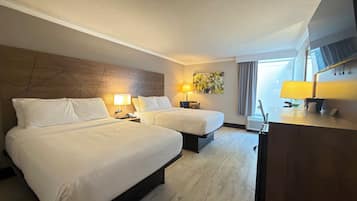 Classic Room, 2 Double Beds | Hypo-allergenic bedding, in-room safe, desk, laptop workspace