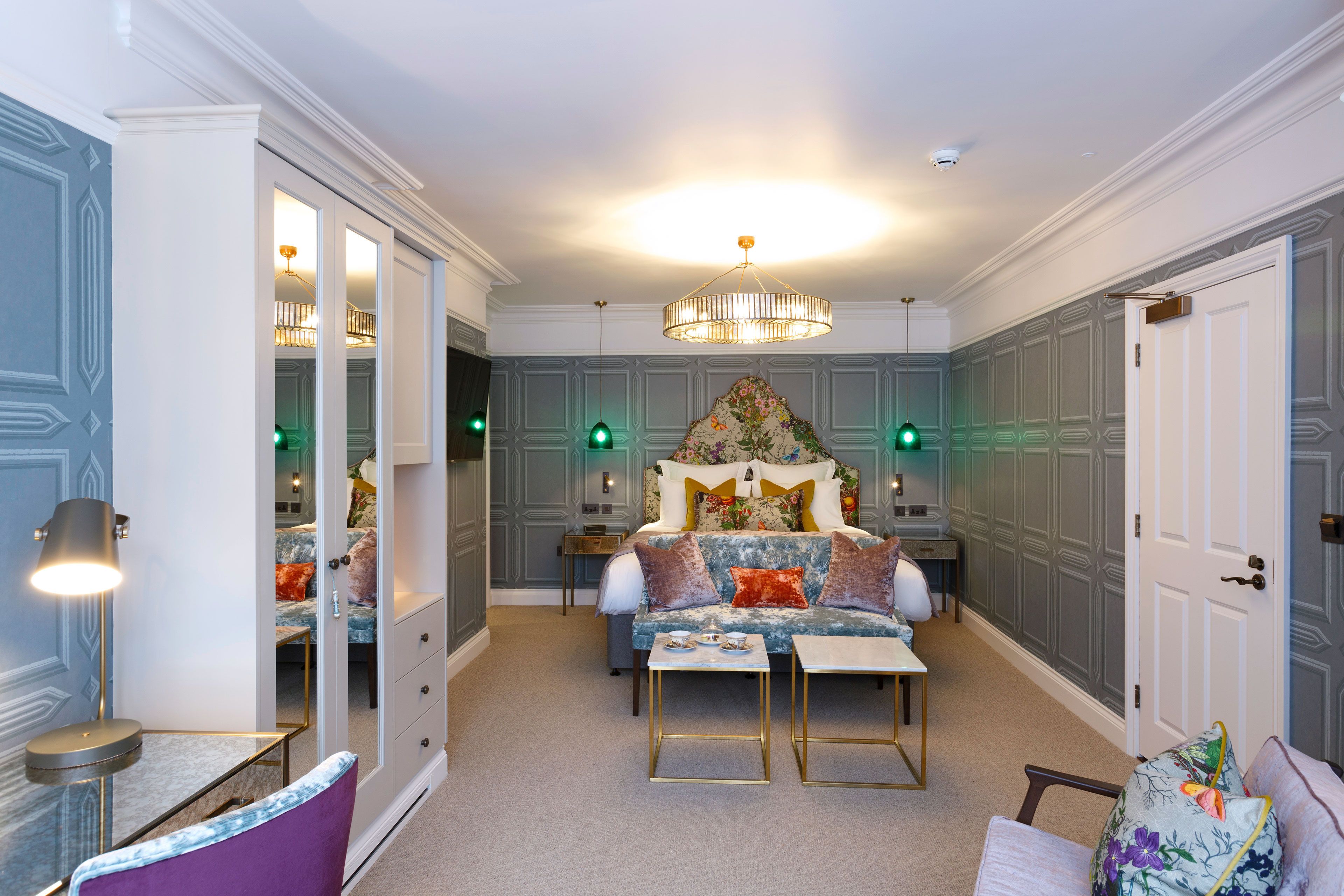 feature room premier | in-room safe, desk, laptop workspace, iron/ironing board