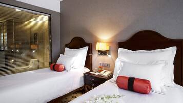 Premium bedding, minibar, in-room safe, desk