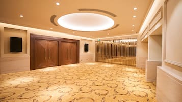 Outdoor banquet area