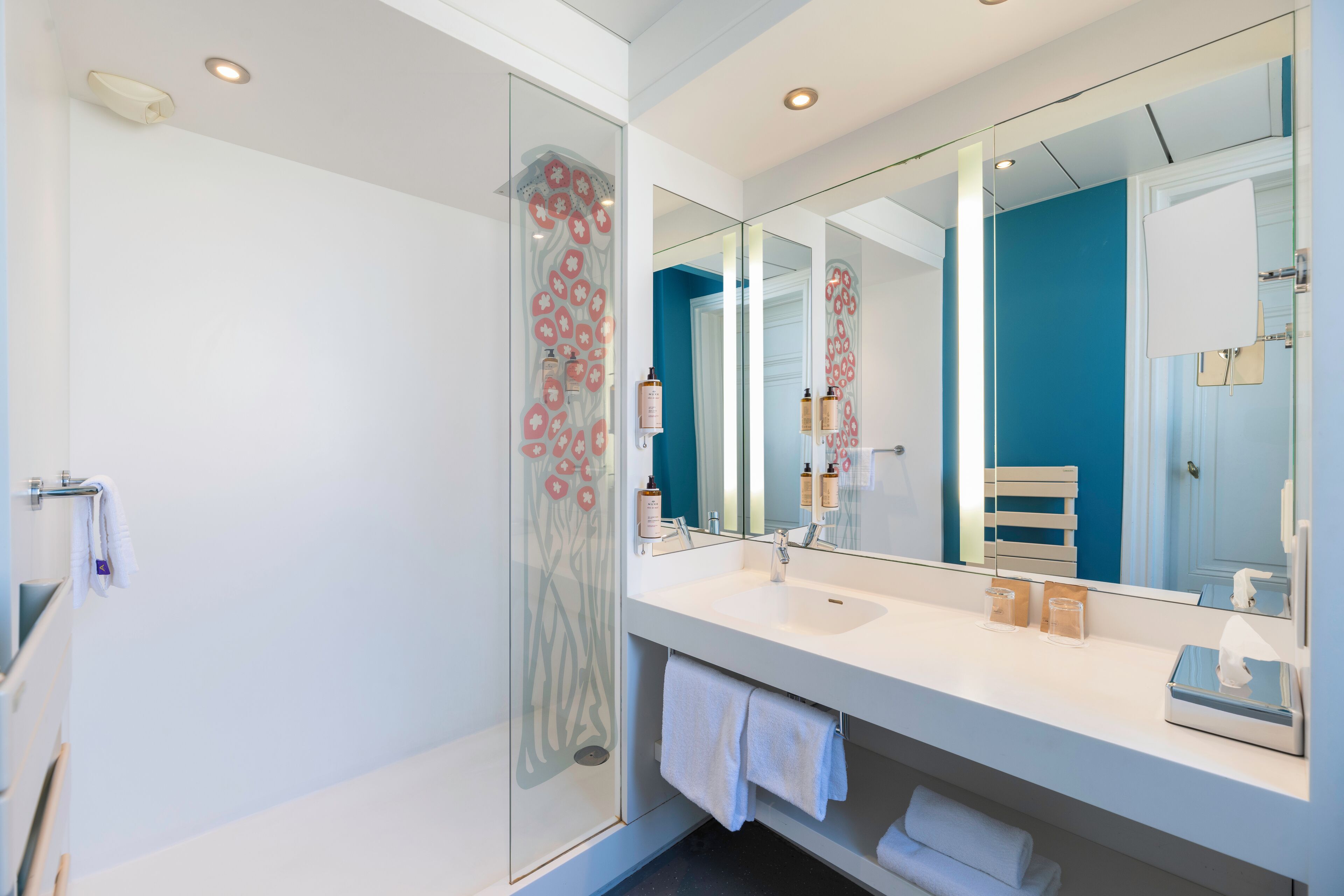 superior twin room, 2 single beds | bathroom | eco-friendly toiletries, hair dryer, towels, soap