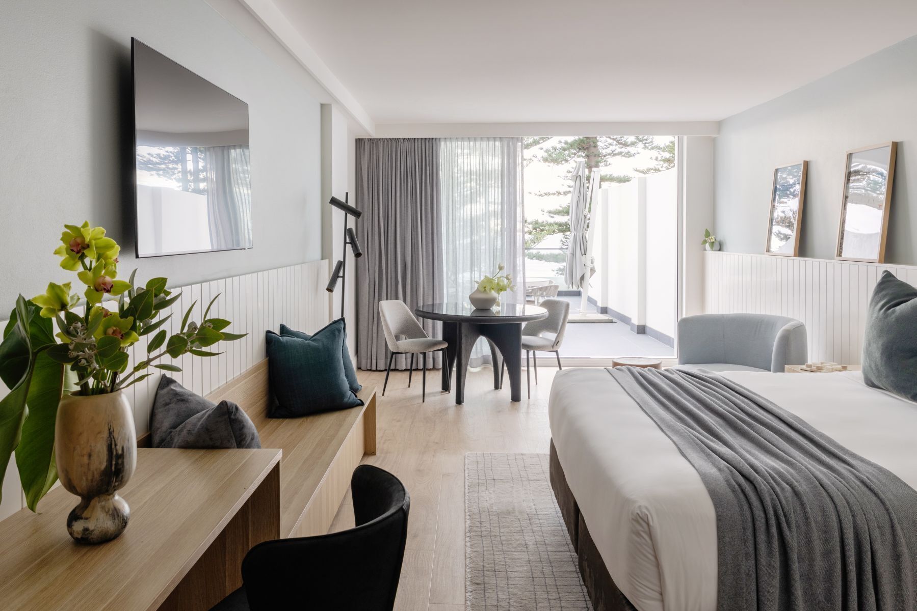 Ocean View Terrace King | Pillowtop beds, minibar, in-room safe, laptop workspace