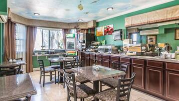 Free daily buffet breakfast