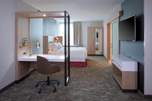 Desk, blackout curtains, iron/ironing board, free WiFi