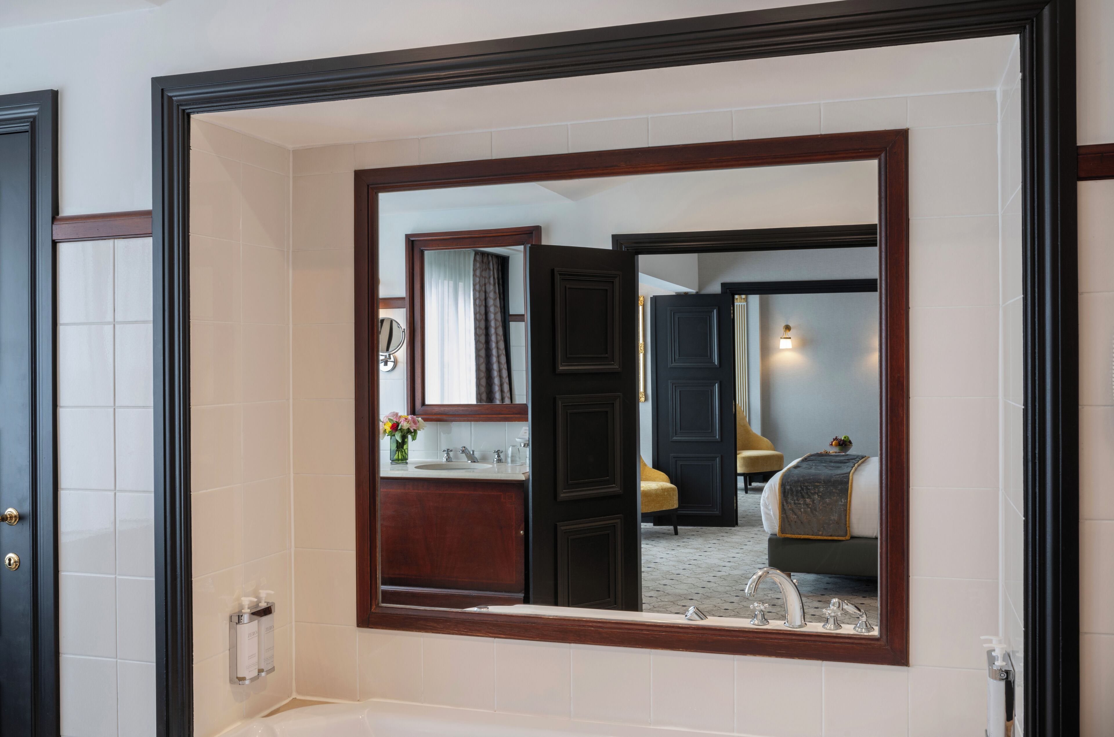 Signature Suite, 1 King Bed, Hot Tub (Warwick) | Minibar, in-room safe, desk, laptop workspace