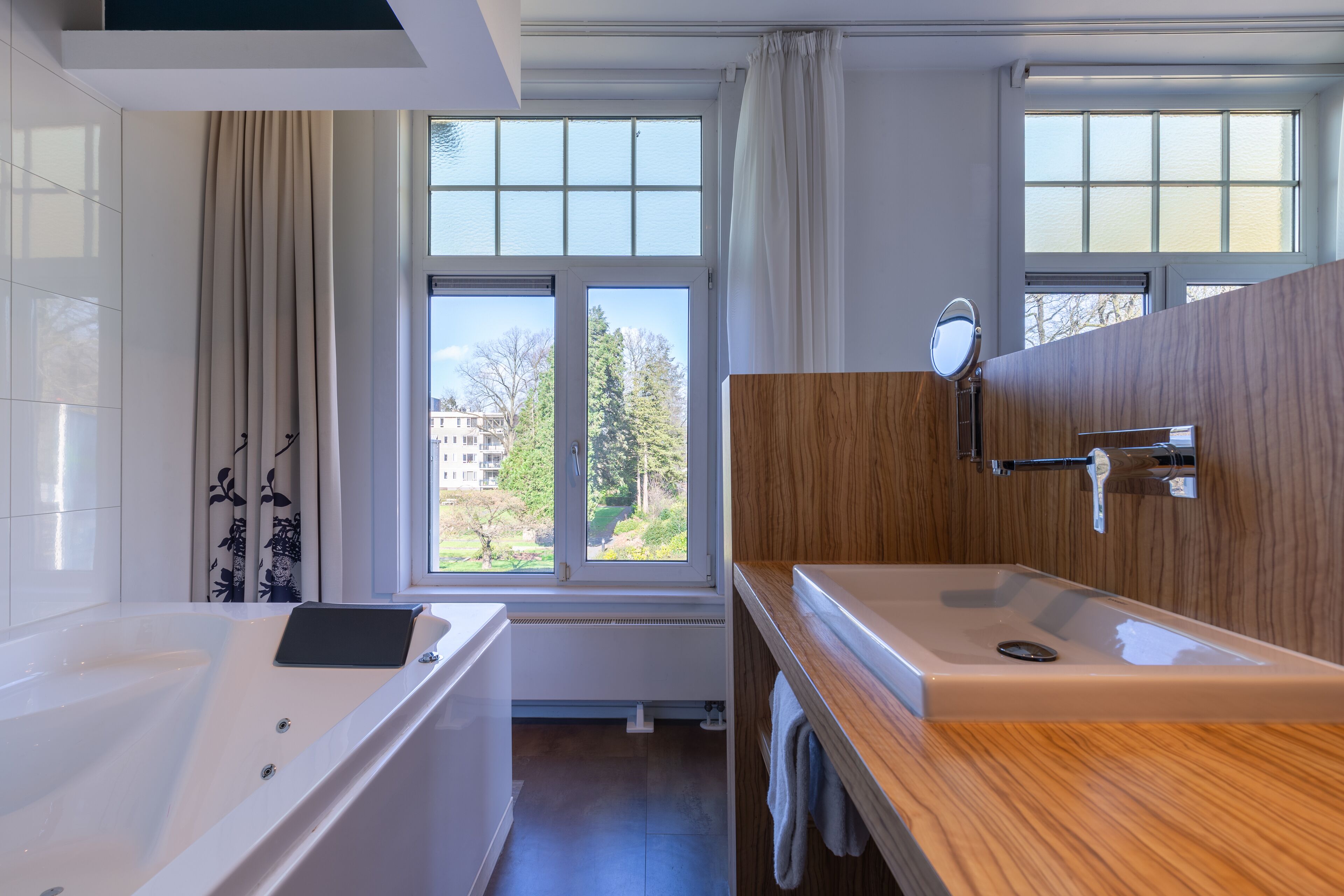 eco-friendly toiletries, hair dryer, bathrobes, towels