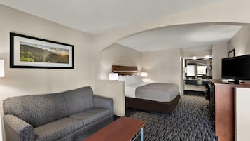 Chambre, 1 trÚs grand lit, accessible aux personnes à mobilité réduite, non-fumeur