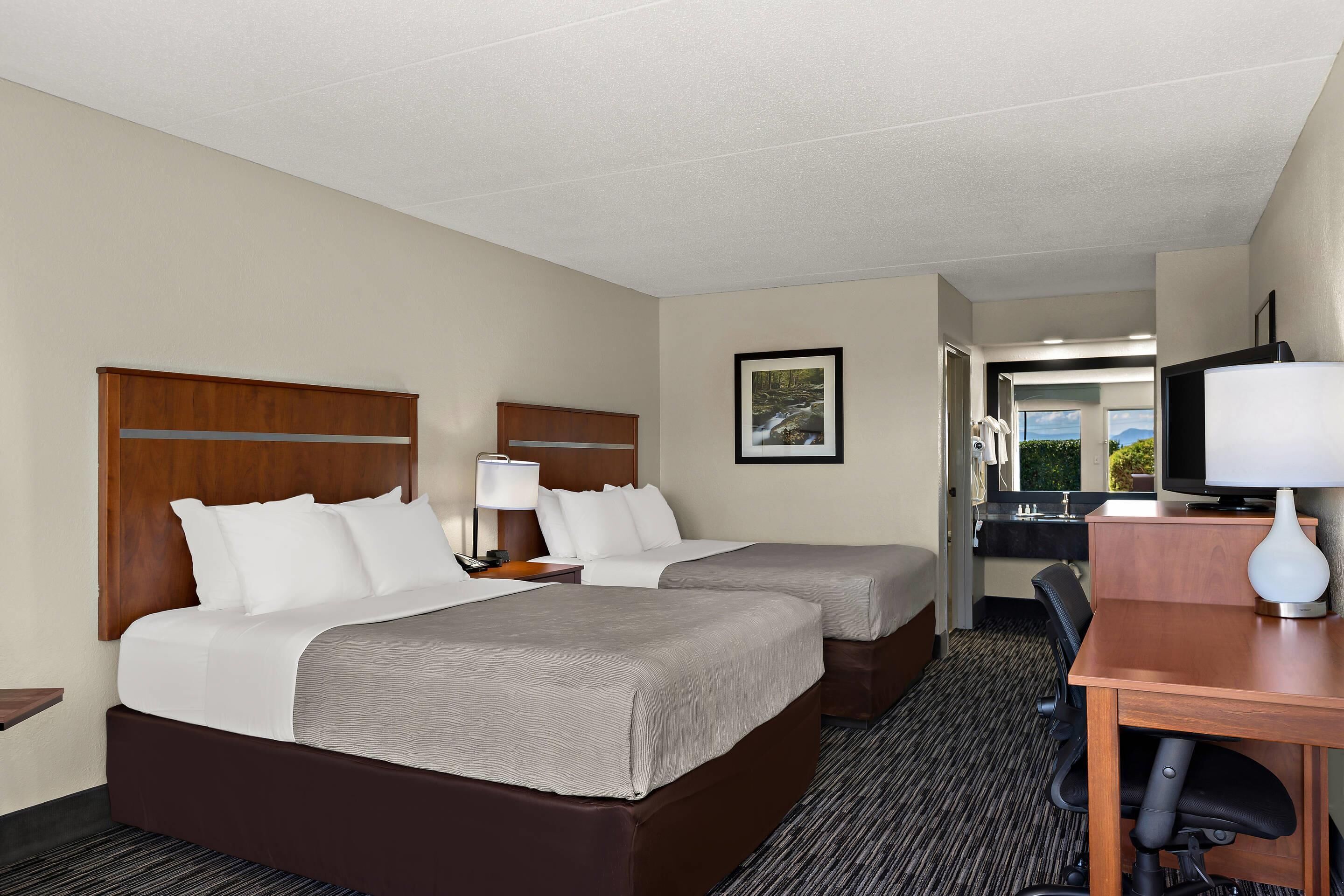 Schreibtisch, laptopgeeigneter Arbeitsplatz, Verdunkelungsvorhänge