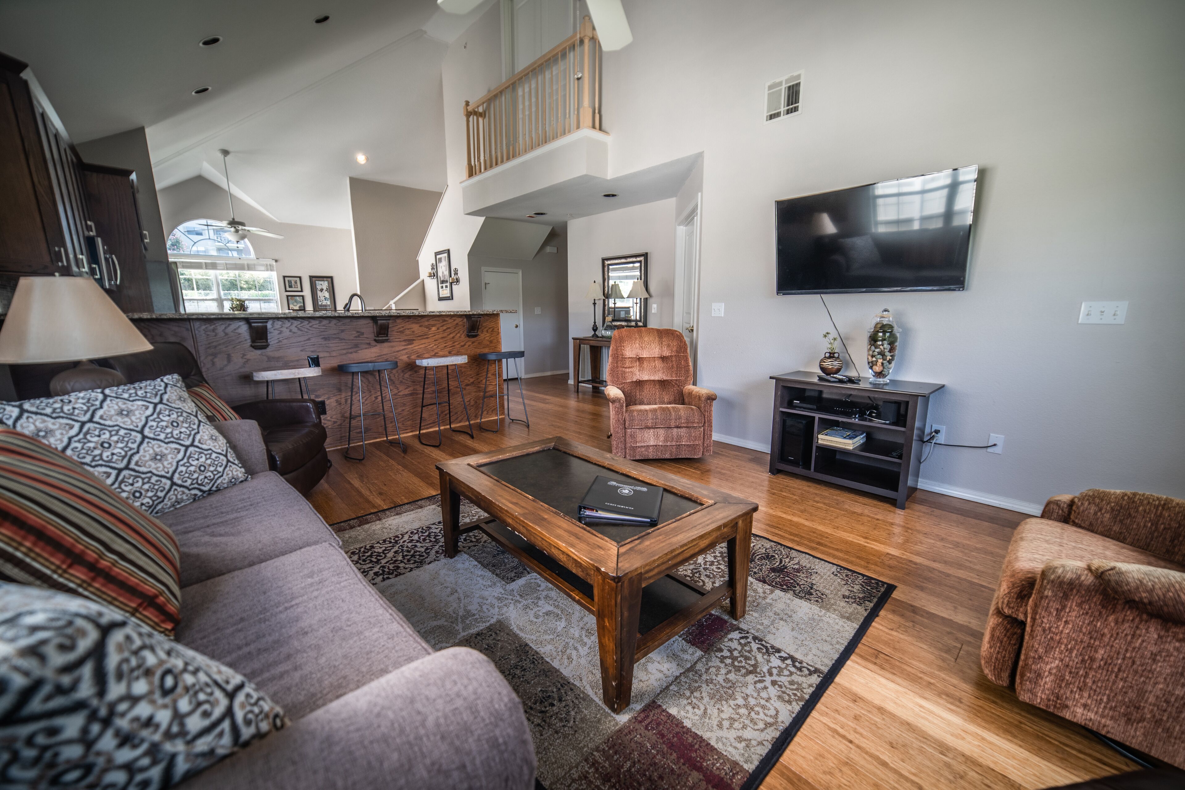 family condo, 3 bedrooms, terrace, resort view | living area | smart tv