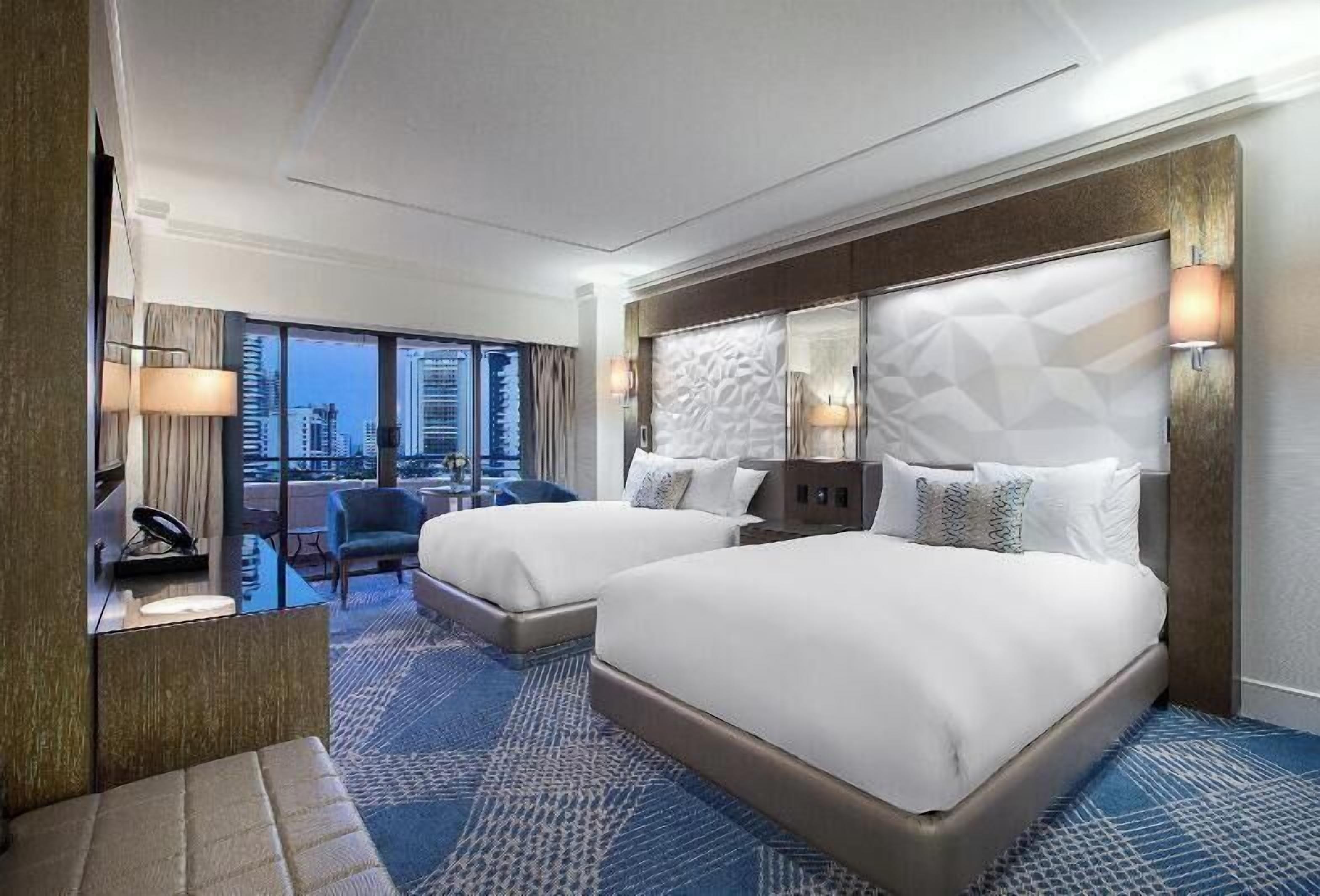 Premium bedding, pillowtop beds, in-room safe, desk