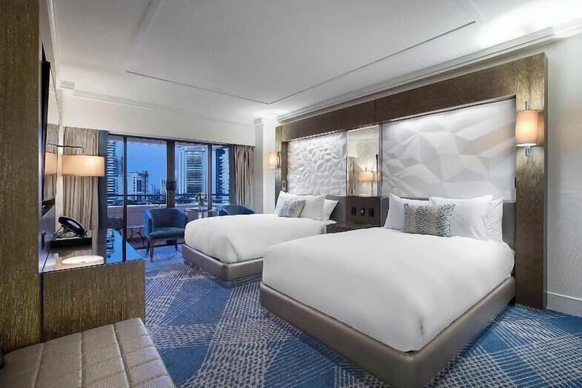 Premium bedding, pillowtop beds, in-room safe, desk