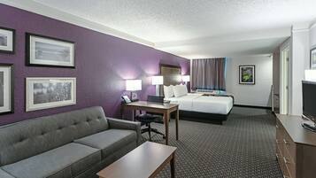 Suite, 1 King Bed, Non Smoking | Premium bedding, desk, iron/ironing board, cribs (free)