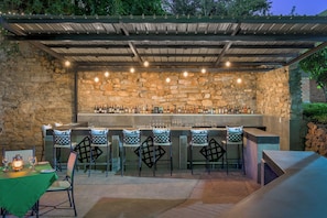 Área externa para banquete